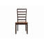Ensemble de 2 chaises d'appoint profilées en bois d'acacia et espresso Eon avec dossier échelle