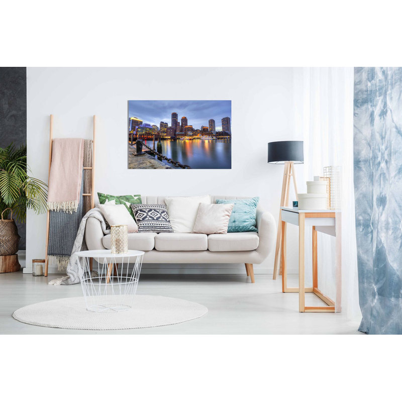 Boston Skyline - Wrapped Canvas Print, 61cm H x 91cm W