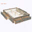 Lit plateforme double avec 6 tiroirs de rangement-1229557900