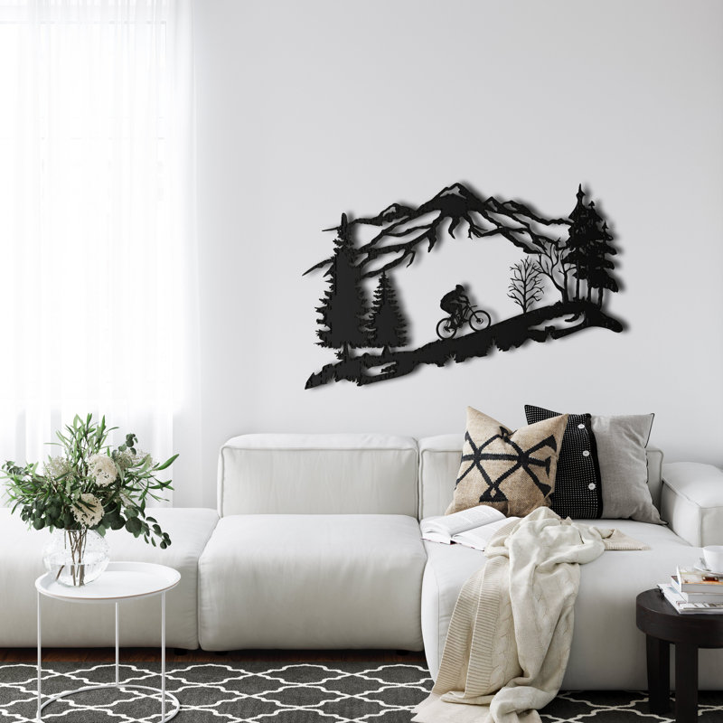 Décoration murale vélo, H 30 po x l 46 po x P 0,6 po