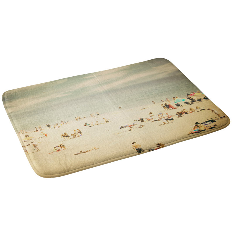 Tapis de salle de bain rétro beach