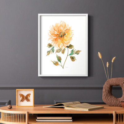 Bright Botanical I, reproduction encadrée - bois massif