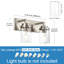 Éclairage pour meuble-lavabo Navosota-2136264149
