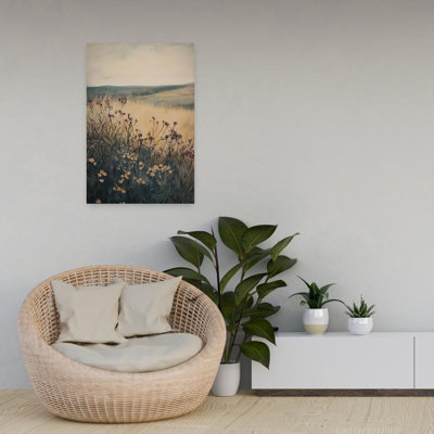 Contemporary Art Vintage Abstract Contemporary Autumn Flower Art