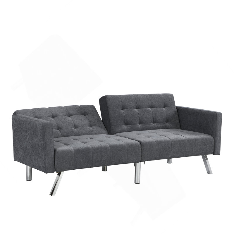 Canapé-lit Loveseat, Gris foncé