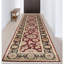 Manchuria Wool Oriental Area Rug in Black/Wine
