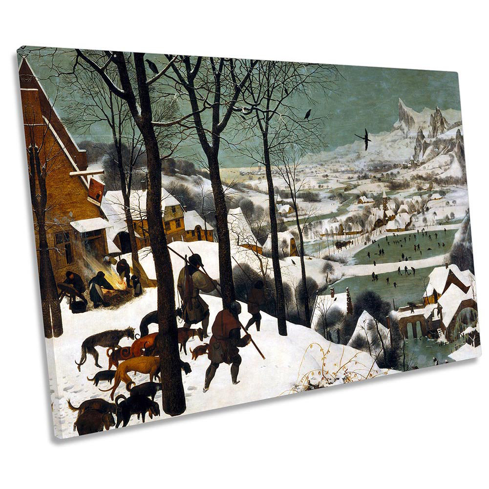 Pieter Bruegel The Elder Hunters In The Snow - Wrapped Canvas Print