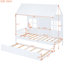 Lit simple avec lit gigogne blanc - Mobilier de chambre élégant et sophistiqué