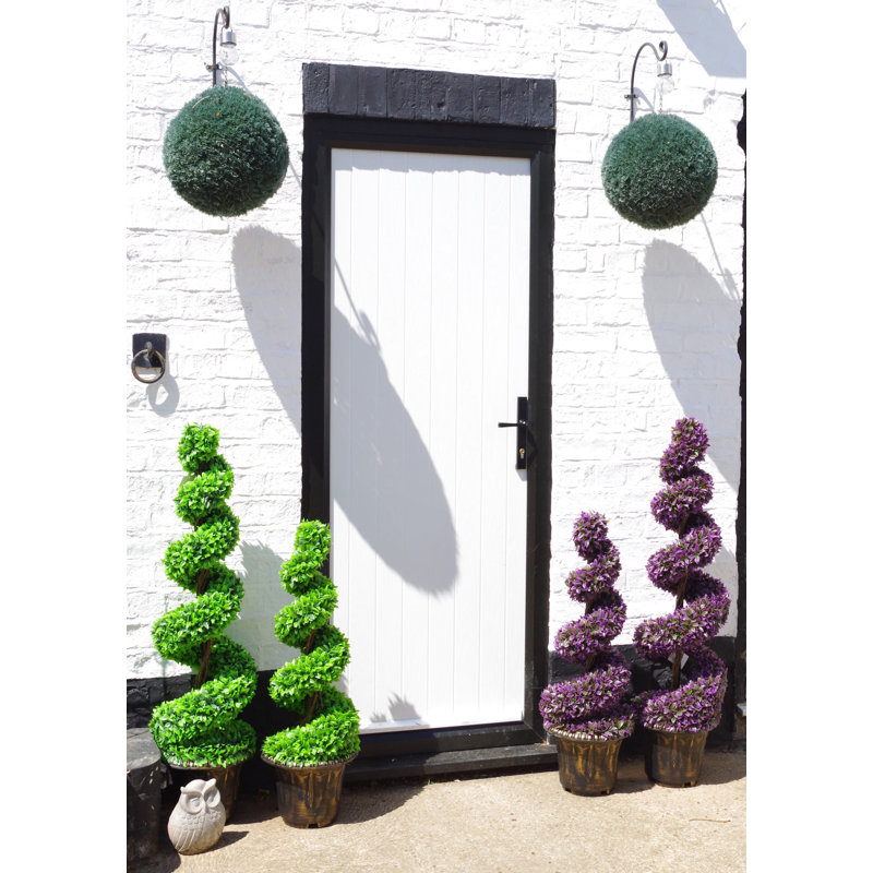 Anivea Faux Tree in Pot, 90 cm x 35 cm, Green