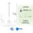 Kimi 6 - Light Steel Dimmable Chandelier