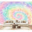 Papier peint adhésif auto-adhésif moderne l 96 po x H 69 po pour chambre à coucher Spiral Tie Dye Swirl-726462639
