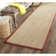 Auckland Bamboo Slat/Seagrass Brown/Tan/Red Area Rug