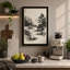Misty Valley Stream Japandi - Wrapped Canvas-1728638498-1728638504