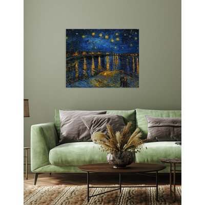 «Starry Night Over The Rhone» par Vincent Van Gogh, art classique. Estampe numérique