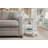 Kolya Whtie Washed Round Coastal End Table