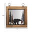 Miroir mural se promenant avec des ours