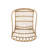 Accent Chairs For Backyard - Faux , 28.54in.d X 23.71in.w 32.73in.h, Brown, Iron Frame 2 Open Weave Frame, Brown