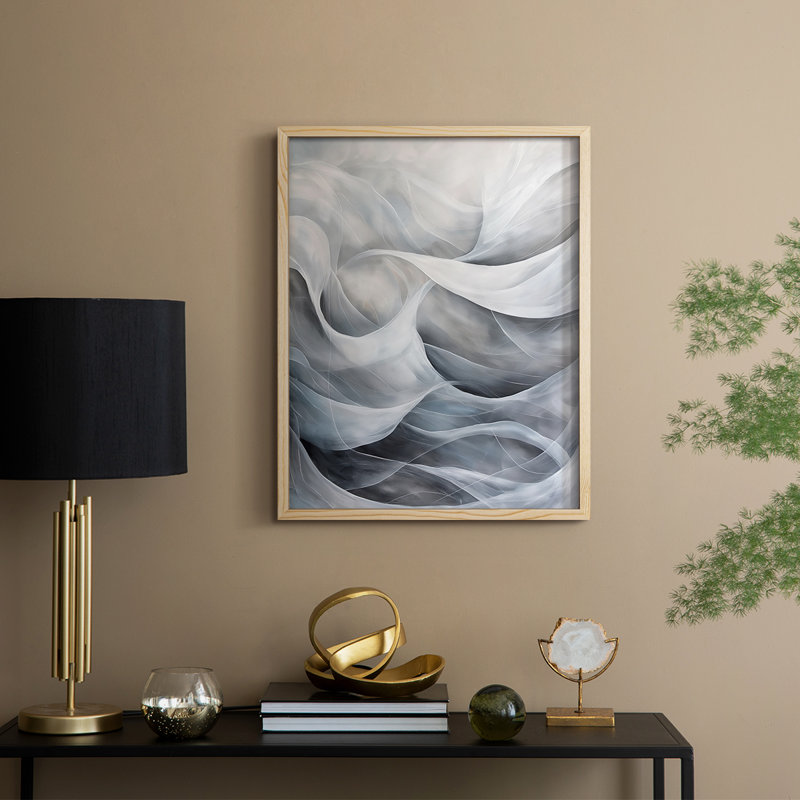 ABSTRACT Series CDLxxIV, reproduction encadrée - bois massif, H 30 po x l 24 po