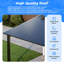 Pergola à toit rigide VIWAT avec toit en acier galvanisé incliné et structure en aluminium-125712317