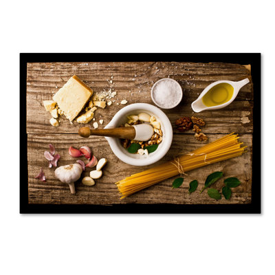 Wrapped Canvas Wall Art - Luiz Laercio 'Pesto' Wall Art for Living Room, Bedroom, or Office Décor - 16x24