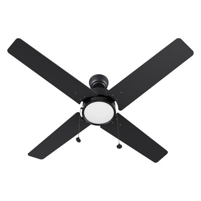 52" Pull Chain Ceiling Fan with Light