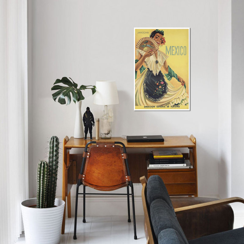 « Mexique : tourisme II' publicité Vintage sur toile, 26" H x 18" L x 1,5" D