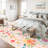 Groner Large Flower Living Room Rug Washable Bedroom Rug Non-Slip Colorful Vintage Accent Floor Carpet For Home Decor-110698210