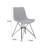 Angeline Contemporary Armless Dining Chair in Polyester Fabric, Poplar Wood, and Black Metal Legs-2018895585