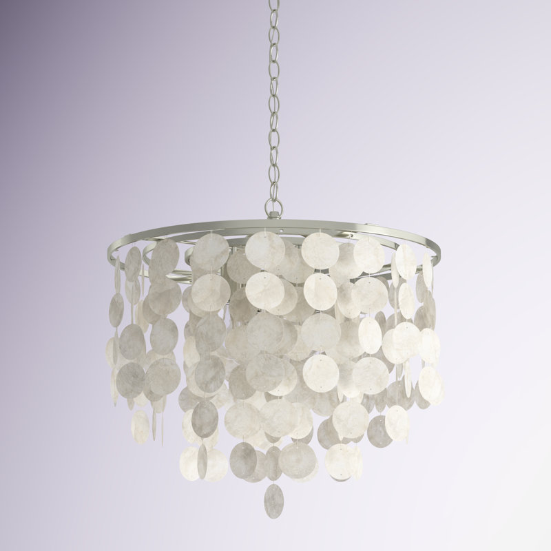 Icarus 3 - Light Dimmable Tiered Chandelier, Satin Nickel