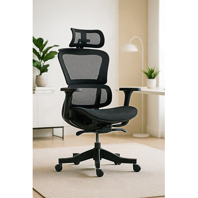 Chaise de bureau ergonomique en filet à haut dossier