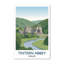 Tintern Abbey, Wales - Romantic Wye Valley Travel Poster Of Gothic Ruins And River. Giclee Print On Wrapped Canvas. Wall Art, Home Decor - Religious & Cultural Sites, Wales - Wrapped Canvas Print-1347745479