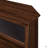 Modern Angled-Side Fireplace Corner TV Stand