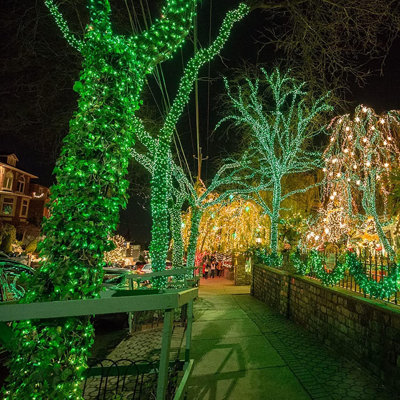 8 Modes 66FT 200 LED Super Bright String Christmas Lights,