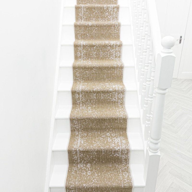 Stair Runner Abstract Flatweave Area Rug, Runner 60 x 540 cm
