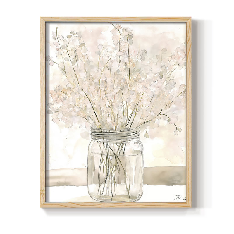 Reproduction encadrée FLORAL Series DLX - bois massif, H 21 po x l 17 po