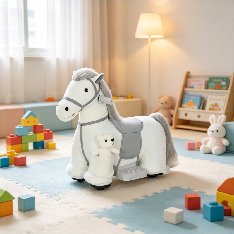 Jouets en polyester pour bébé avec batterie 6 V et polyester 29,1 po x 13,4 po x 20,1 po