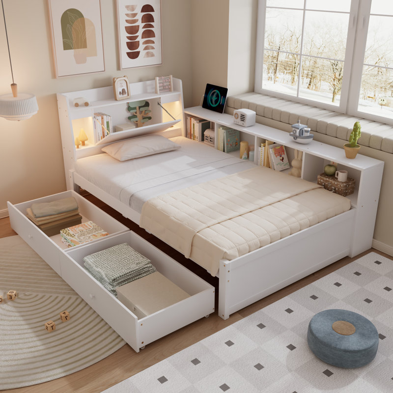 Solid Wood Bed