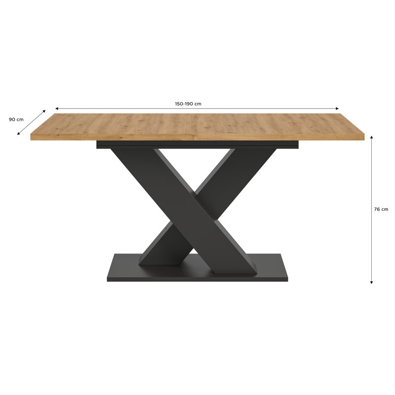 Extendable Dining Table Motion, Artisan Oak