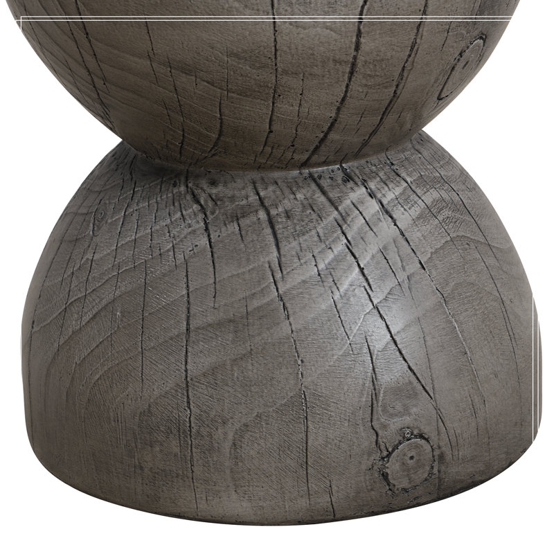 Table de patio avec base robuste, Gris