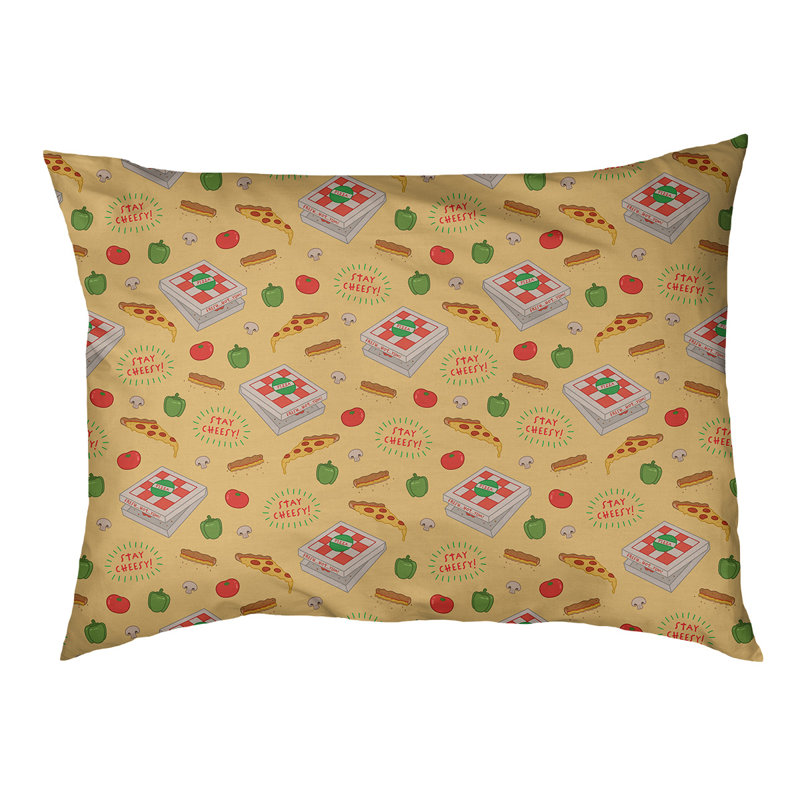 Coussin extérieur pizza Campion, Moyen (L 29,5 po x P19,5 po x H 9,5 po), Jaune