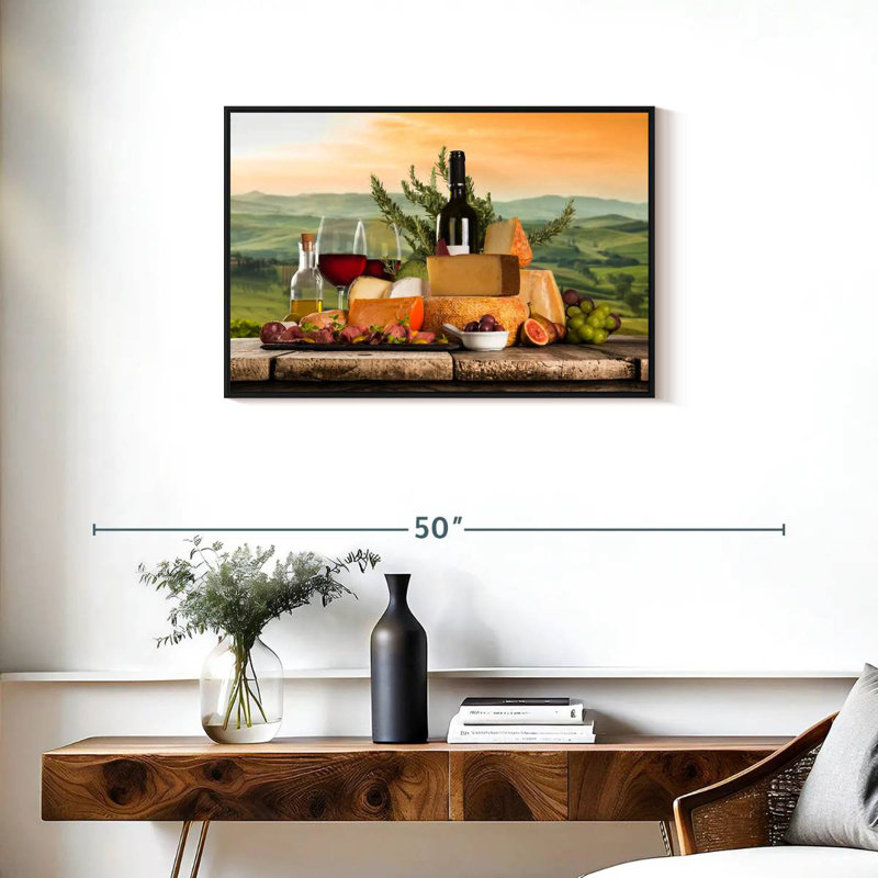 Perfect Wine Pairing, Floating Frame Black, 31" X 21"