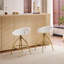 Ensemble de 2 tabourets de bar avec pivot et repose-pieds Modern Teddy Modern