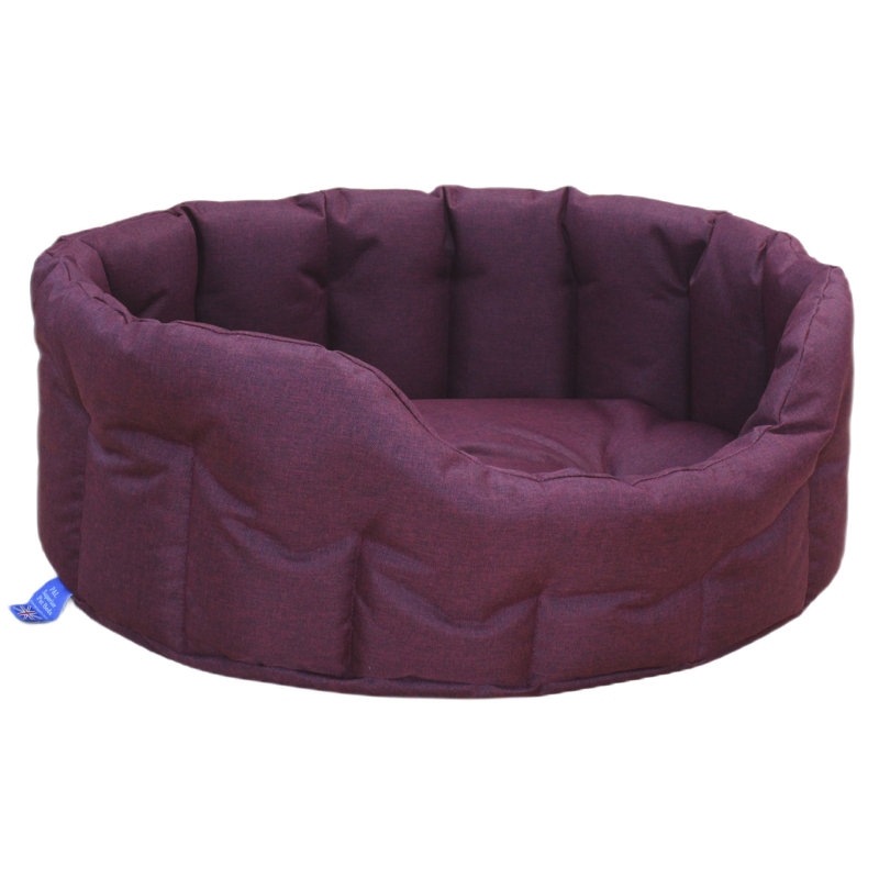 McLoud Polyester Pet Bed, 22cm H x 71cm W x 61cm D, Red Wine