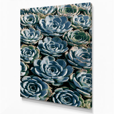 "Watercolor Botanical 75", art mural sur toile verte