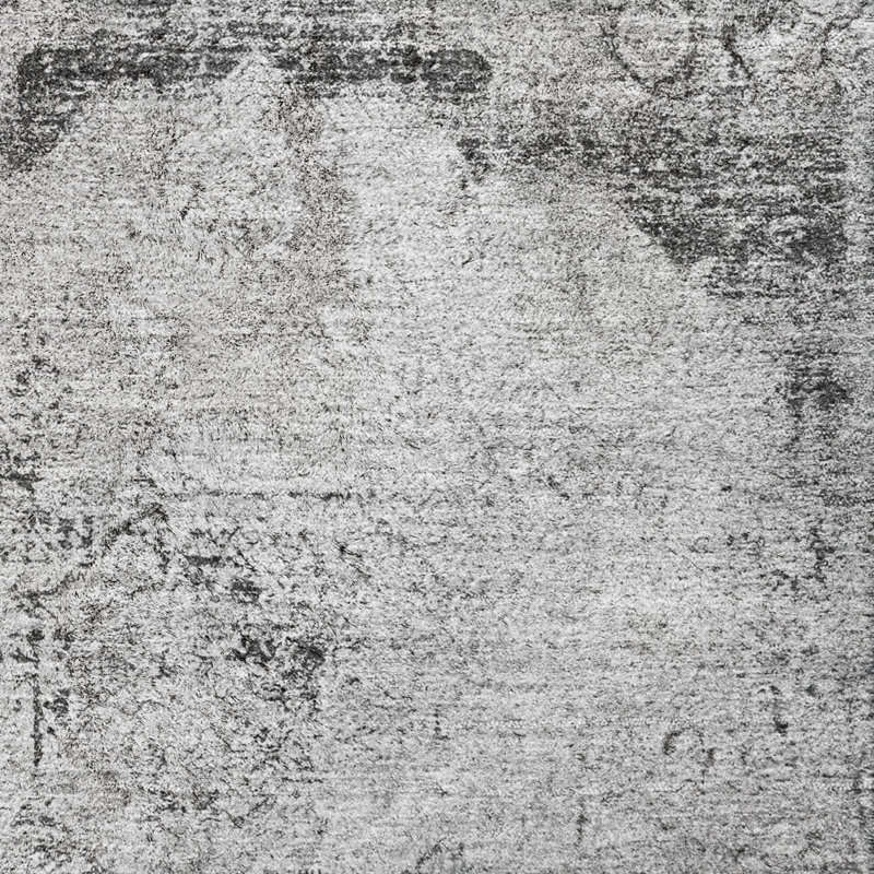 Tapis oriental à poil long de qualité supérieure lavable à la machine ADS675, Gris, 8 pi x 10 pi