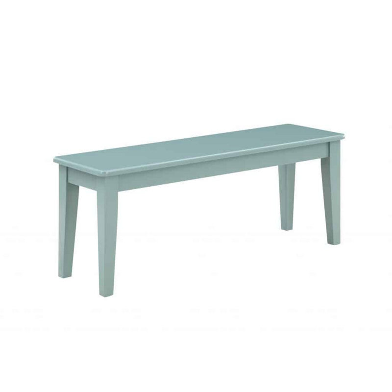 Banc en bois Weldy, Bleu sarcelle