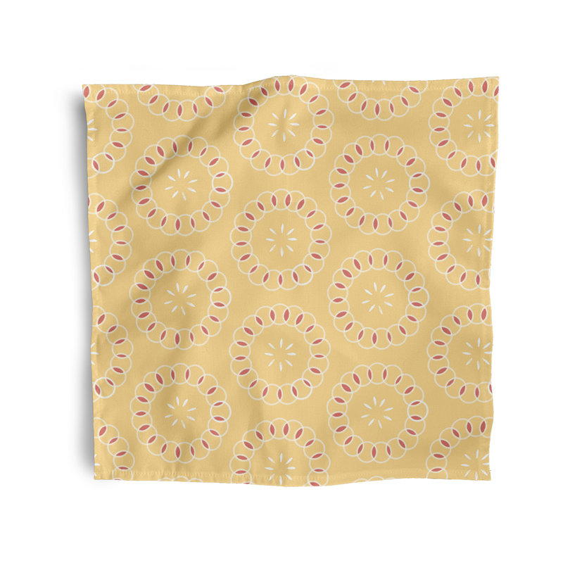 Cesaria Happiness Is Floral Napkins, Yellow