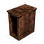 Table de chevet rustique 14 po, finition whisky vieilli, bois massif, sans assemblage, finition décorative de style chalet 14 po, style