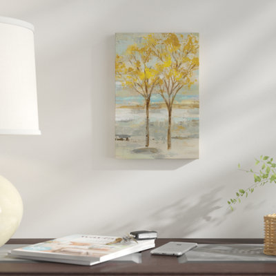 " Golden Tree And Fog II " Graphic Art Print