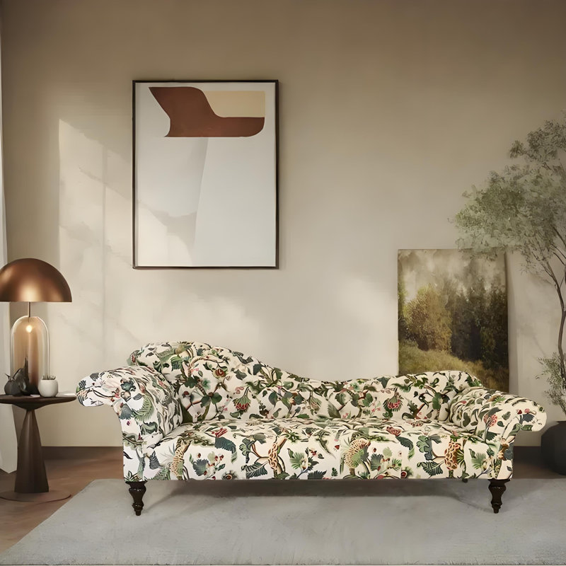 Chaise longue décontractée élégante et confortable, Orienté à gauche (vu de face)